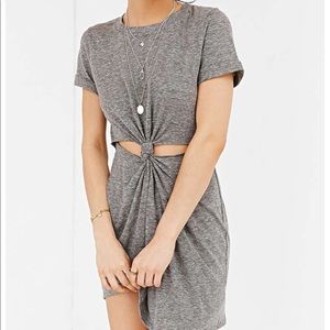 Honey Punch Knot-Front T-Shirt Dress